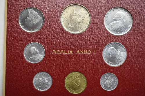 Set Monedas Ciudad Del Vaticano 1959 Papa Juan Xxiii