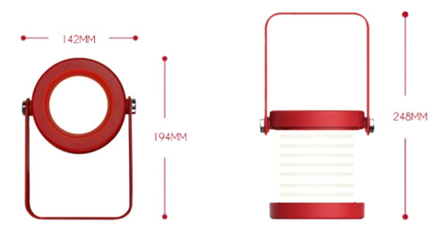 Luz Nocturna Led De Lectura Plegable Y Regulable, Portátil,