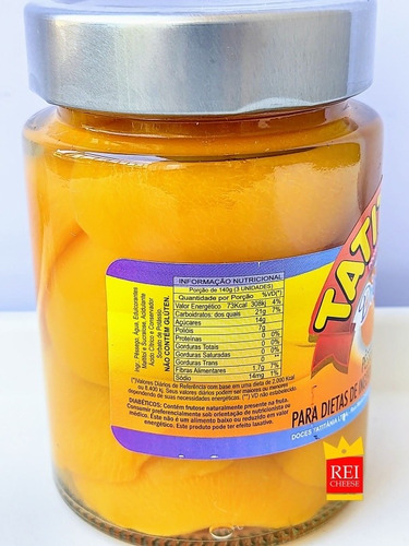 Doce de doce de pêssego em calda diet Diet