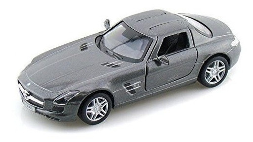 Coche A Escala Gris Mercedes Sls Amg 1/36