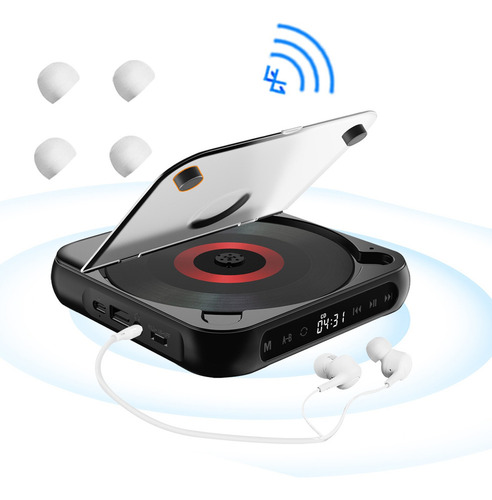 Leitor De Cd Portátil Com 5 Modos De Reprodução E Telas Sens