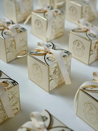 10 Cajas Para Dulces  Boda Cumpleaños  Bebé Quince Souvenirs