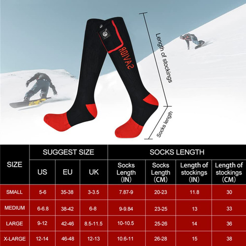 Calcetines Eléctricos Recargables Para Invierno, Calefacción