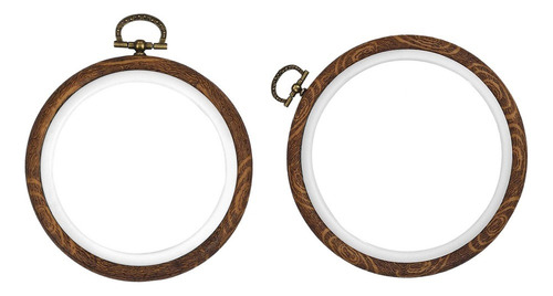 _ 2 Uds Aros Bordados A Mano Anillo Marco De Colgante