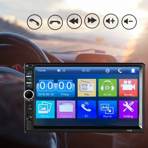 Zk Auto Car Stereo Con 7 En Pantalla Hd Usb Fm Radio