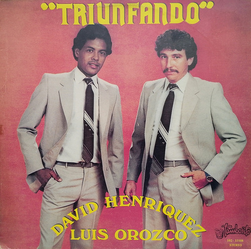 Disco Lp - David Henriquez & Luis Orozco / Triunfando. Album
