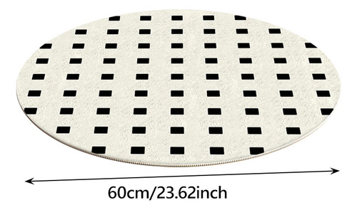 Alfombra Redonda De 60 Cm Para Interior, Alfombra Estilo A
