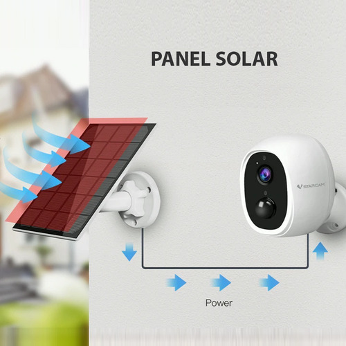 Imagen 2 de 10 de Camara Ip Wifi Exterior Inalambrica Hd Solar Con Barteria