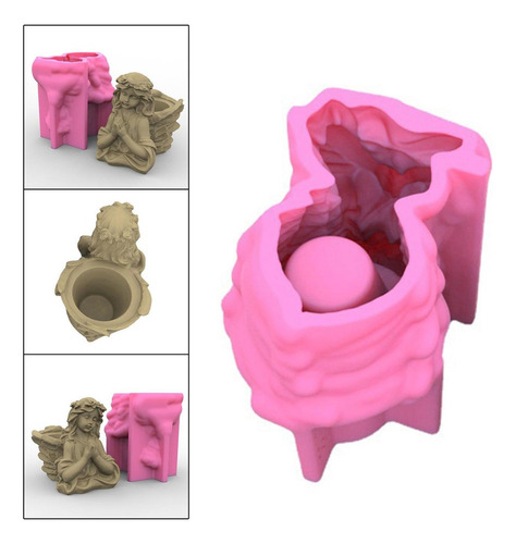 Jarrón De Silicona Modelo Resina Epoxi Maceta Manualidades