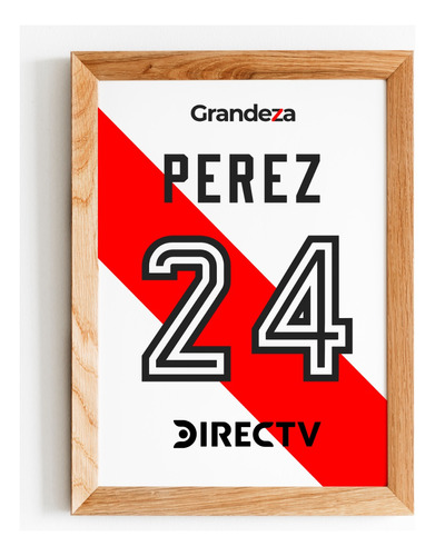 Cuadro Camiseta Enzo Perez River Plate