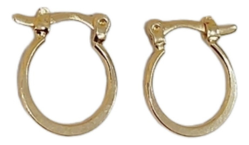 Aros Pequeños Perla Negra Oro14