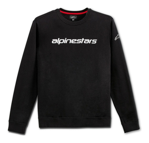 Buzo Casual Linear Crew Fleece Bk Alpinestars