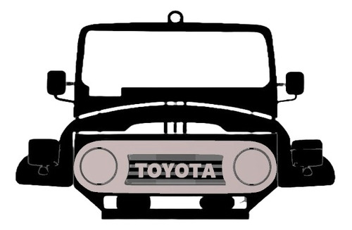 Emblema Toyota Fj40 Colgante Espejo Retrovisor