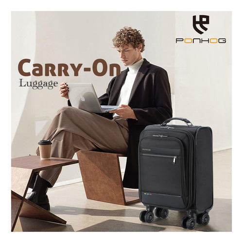 Ponhog Subreeat En Equipaje Con Ruedas 18 Pulgadas Softside