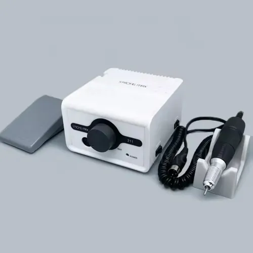 Lixadeira Profissional Motor Strong 211 Manicure Podólogo Branco