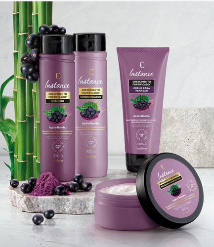 Eudora Instance Mascara Capilar Acai E Bambu 200g