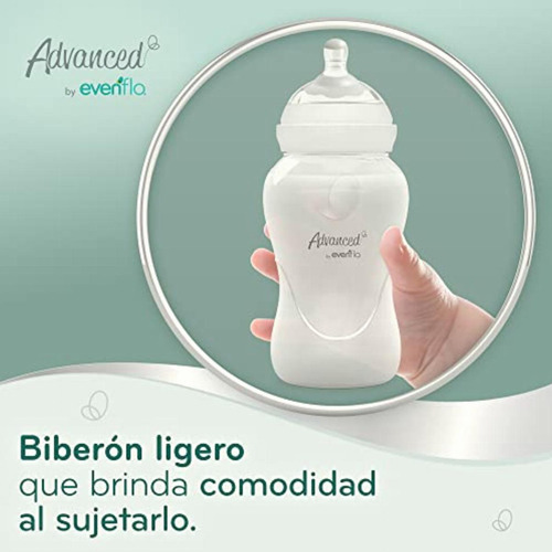 Advanced By Evenflo, Biberón Niña, Rosa/morado 2pz