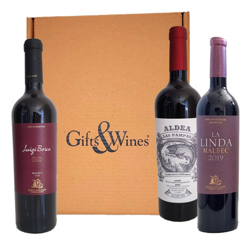 Estuche Regalo 3 Vinos:  Rutini / Trumpeter / Aldea