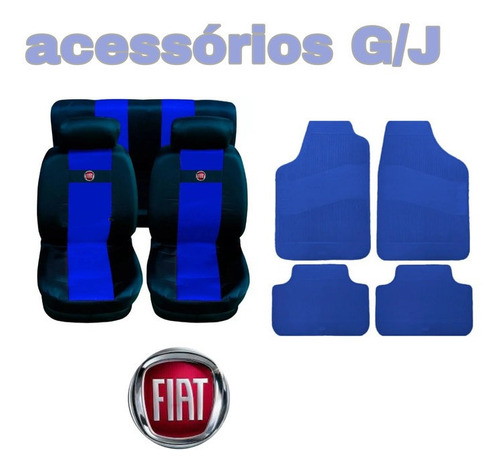 Kit1 Azul/capa Nylon+acessório P Tempra 98