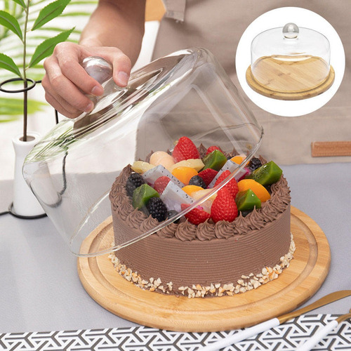 Soporte De Postre De Cristal Para Tartas, 210 Mm