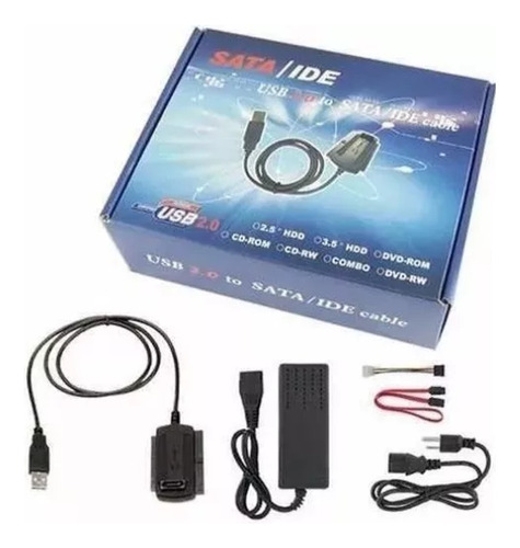 Convertidor Disco Duro Ide Sata 3.5 2.5 A Usb 2.0