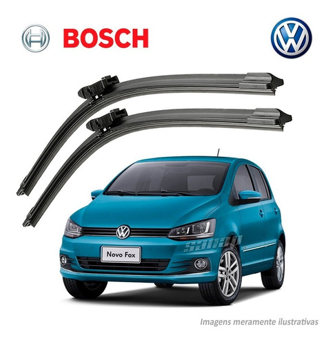 Jogo Palheta Bosch  Vw Fox Trend 2012 2013 A 2018 Tm. 22/15