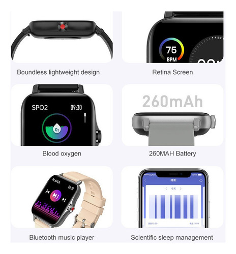 Reloj Inteligente De Acero Inoxidable Con Bluetooth Lemfo