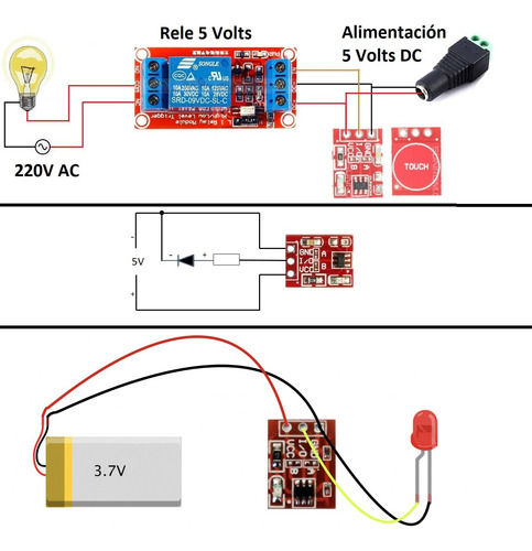 10x Pack Interruptor Sensor Táctil Ttp223