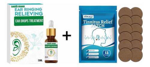 Kit Aceite Tinnitus Dolor Oídos, Zumbido, + 12 Parches