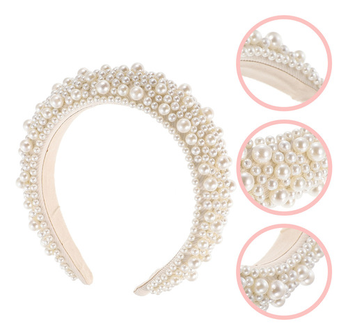 M Diadema De Perlas De Esponja Para Mujer, Otoño-invierno,