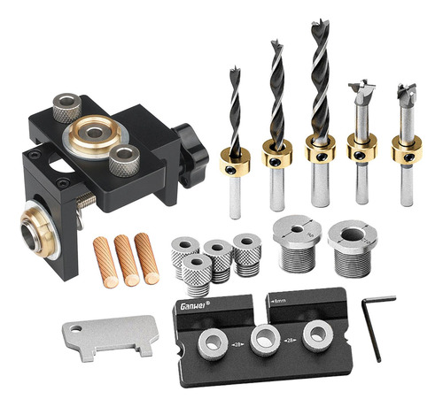 3 En 1 Para Muebles 6/8/10/12/15 Mm Broca Self Center Dowel