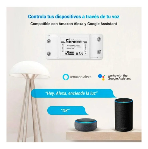 Sonoff Interruptor Inteligente Wifi Domótica Inalámbrica