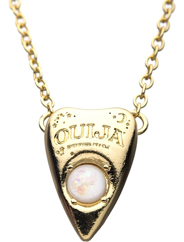Hasbro Jewelry Ouija Dainty Collar, Oro, Cadena 18