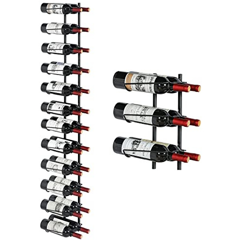 Estante De Vino De Pared 24 Botellas, Soporte De Botell...