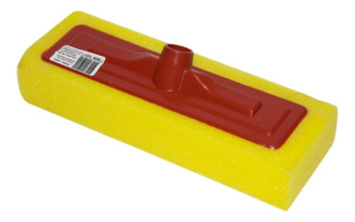 Passa Cera Com Esponja Amarelo/vermelho Sem Cabo - Bruba Lar