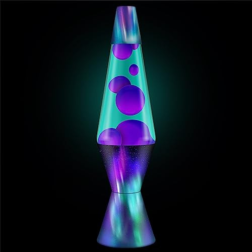 Lámpara Lava Original Aurora Borealis Púrpura 14,5 Con Base