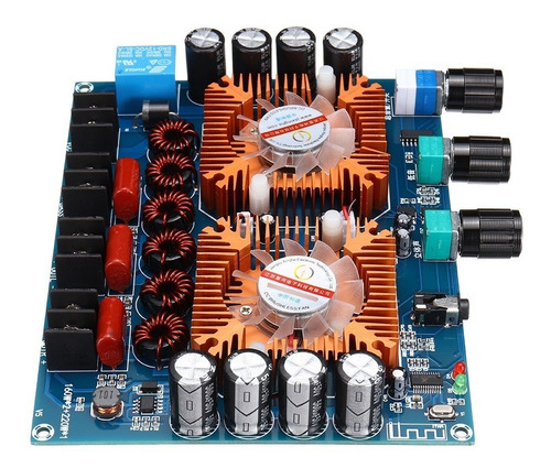 Imagen 4 de 9 de Amplificador 160+160+220w 2.1 - Bt 5.0 + Aux - Tda7498e X 2
