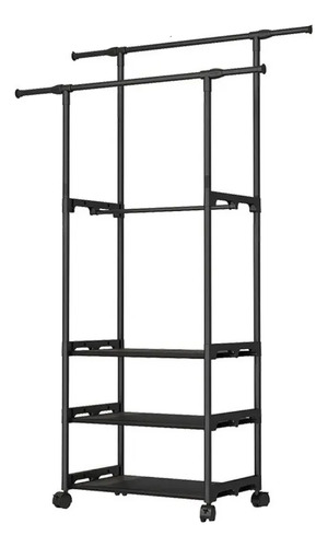 Perchero Rack Colgador De Ropa Multifuncional 2 Niveles