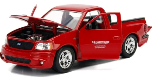 Jada 1:24 Ford F-150 Svt Lightning Brian F&f Furioso Pickup Rojo
