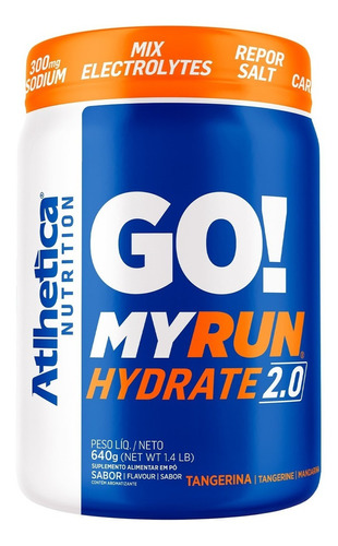 Go! My Run Hydrate 2.0 Tangerina 640g Atlhetica