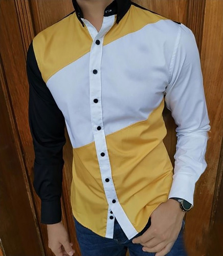 Camisa Slim Fit De Caballero #1602