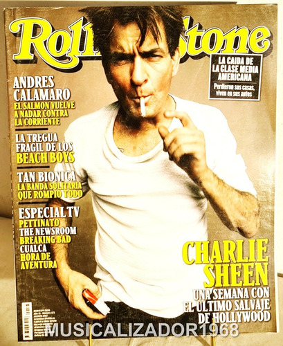 Revista Rolling Stone N# 173 Ago 2012 Charlie Sheen + Envíos