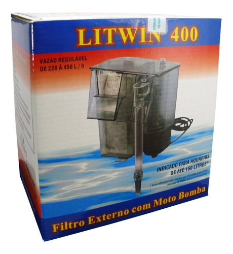 Litwin Filtro Externo Aquario 400 Luxo (30-100l) 220v 8w