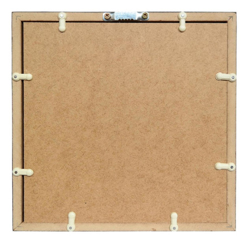 Moldura Caixa Alta 22x22cm Nogueira Com Vidro