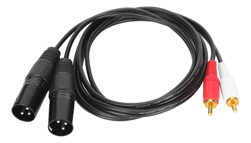 Cable De Micrófono Jorindo, Doble Macho, Xlr, A Doble Rca, H