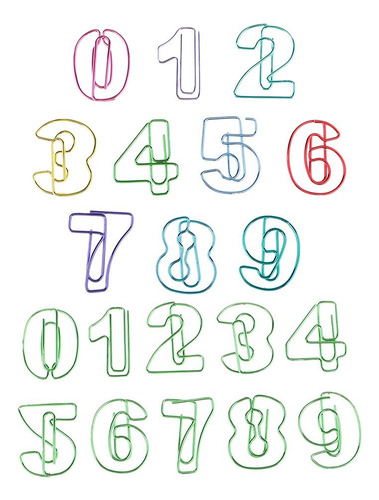 10 Paquetes Color Pinzas De Papel Metal Clips De Papel,