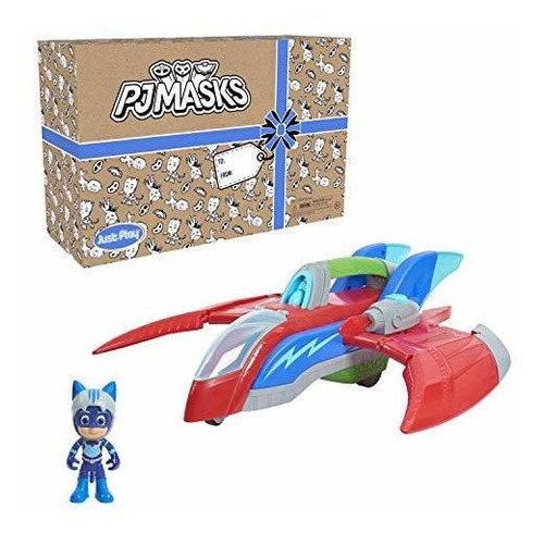 Pj Masks Pj Air Jet Playset Incluye Gato, Avión Y Bgtp6