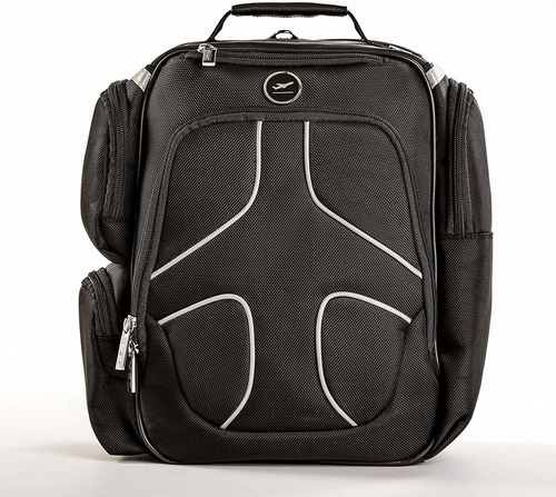 Mochila Impermeable Negro Nylon Para Laptop Hasta 14  