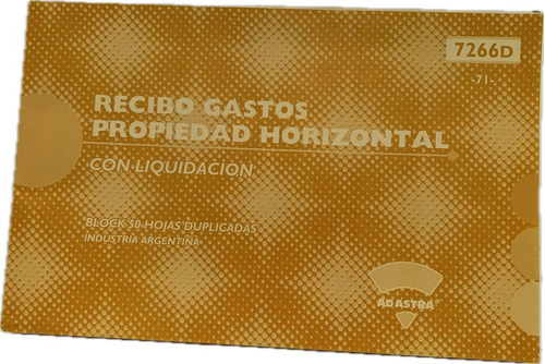 Ad Astra Recibo Gastos Propiedad Horizontal Carta 7266d