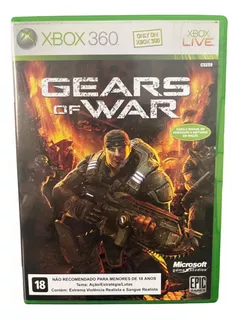 Gears Of War Xbox 360 Jogo Original Mídia Física Game Top